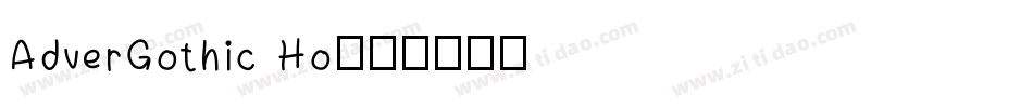 AdverGothic Ho字体转换